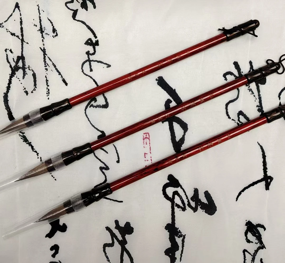 【红颜墨客】出峰3.5cm楷隶篆行专业作品级毛笔考级国展国画山水画