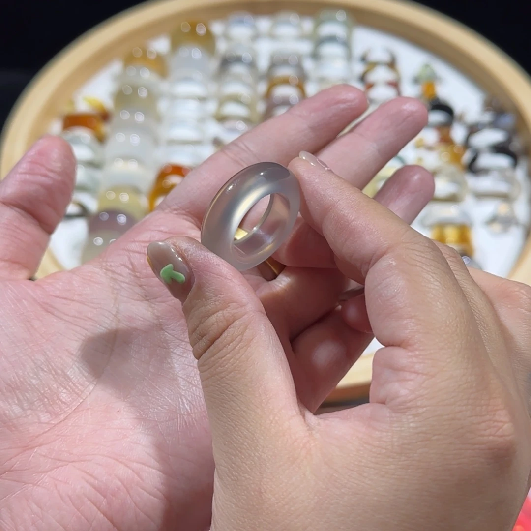 玛瑙/玉髓合金戒指