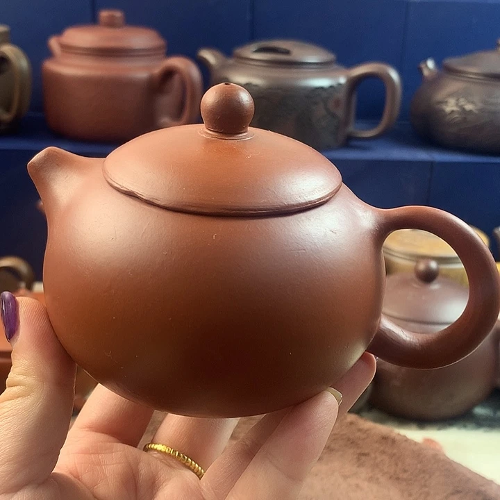 茶壶紫砂西施朱泥