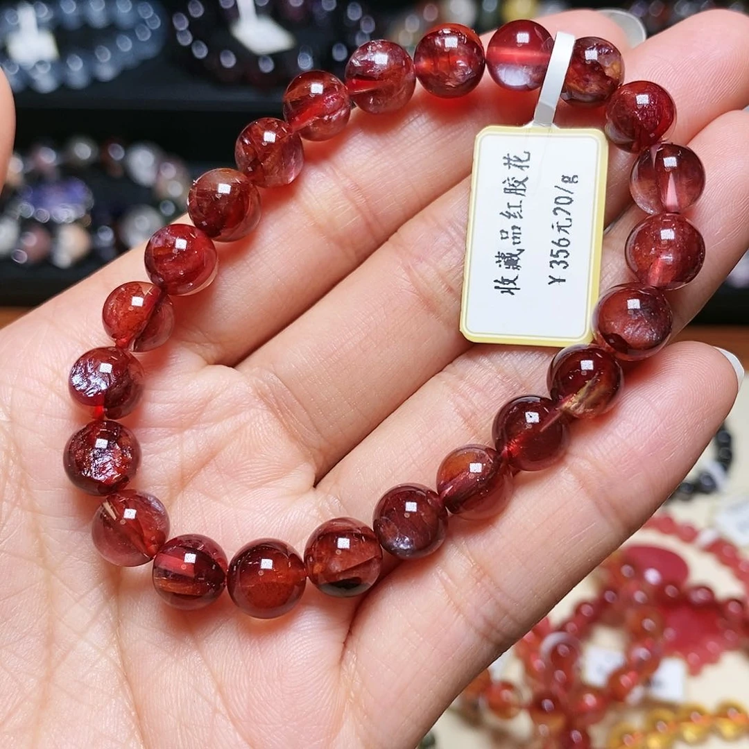 水晶手串未镶嵌胶花