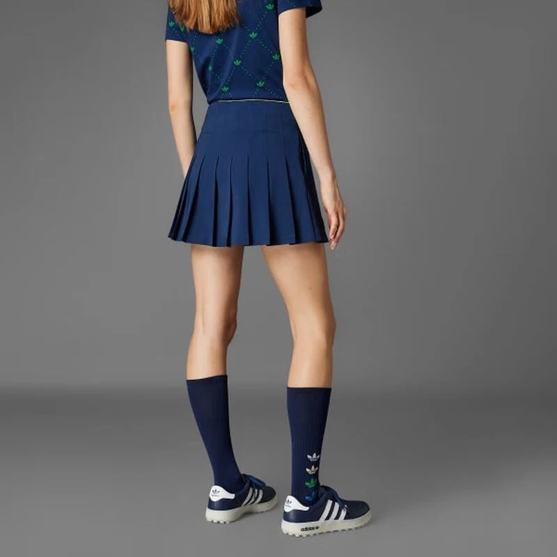 adidas/阿迪达斯三叶草女子复古运动百褶裙加打底裤内衬JC6771