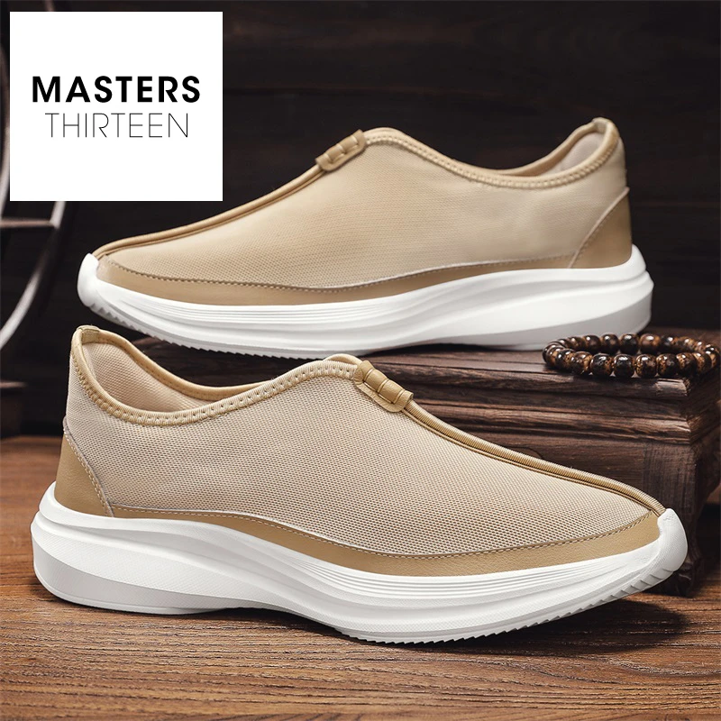 男鞋夏季新款防滑耐磨舒适休闲鞋男款一脚蹬透气轻便帆布鞋-MY559