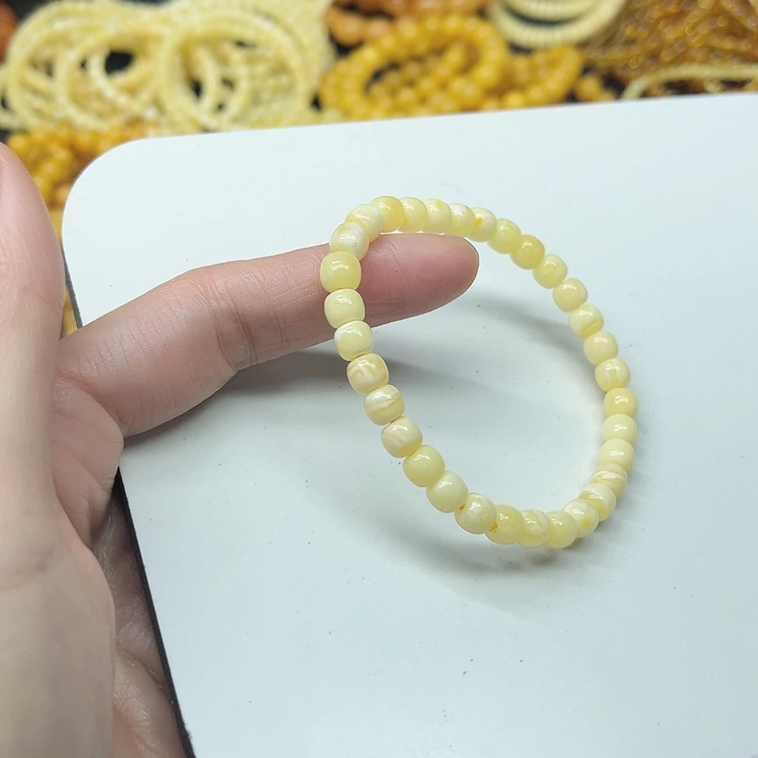 蜜蜡未镶嵌手串蜜蜡手串