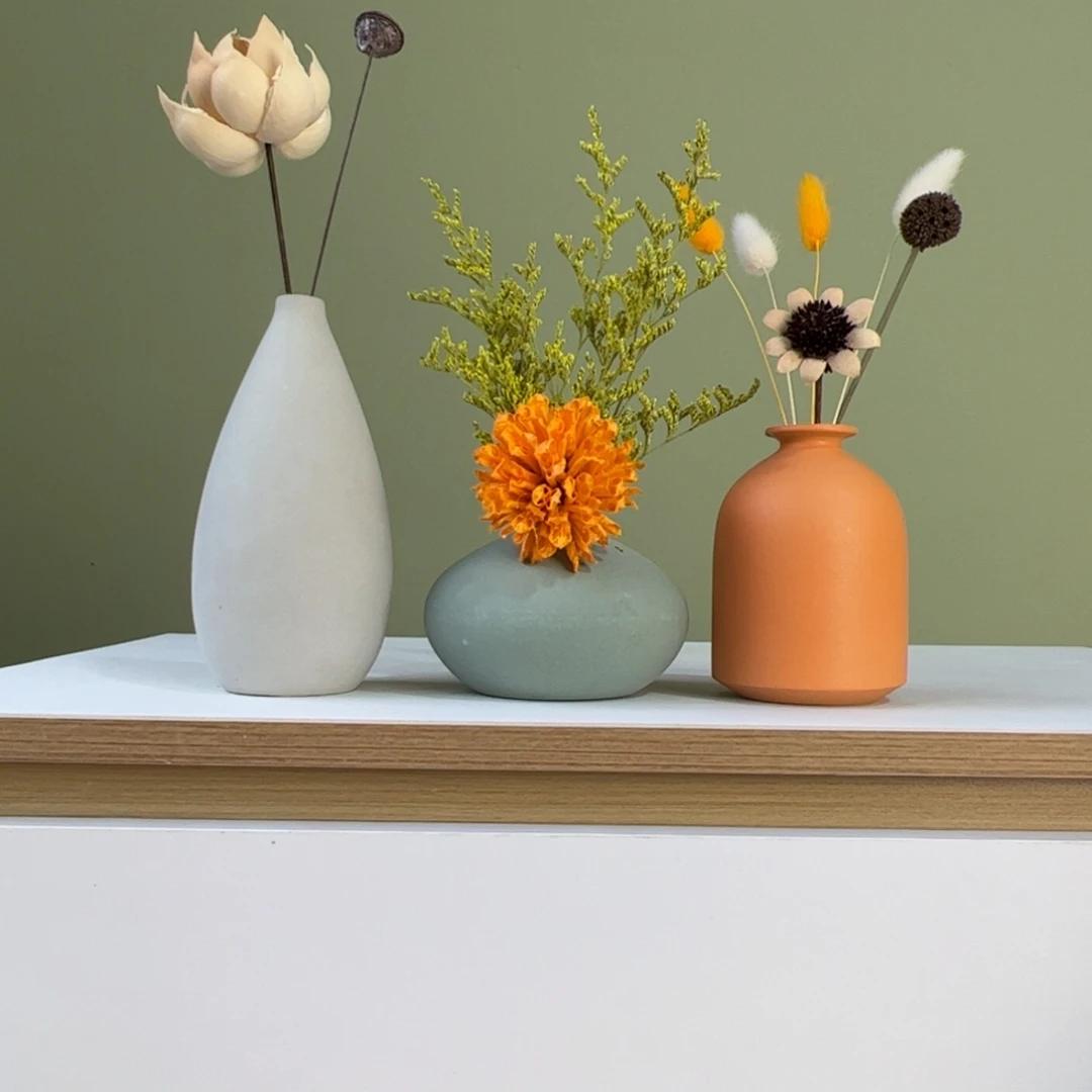 陶瓷花瓶陶瓷花瓶带花高度20-30厘米左右