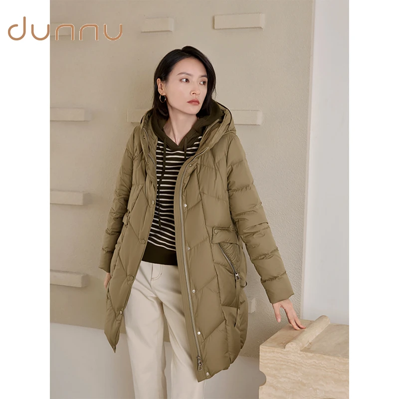 dunnu敦奴中长款轻薄防风修身羽绒服DS5Y2115