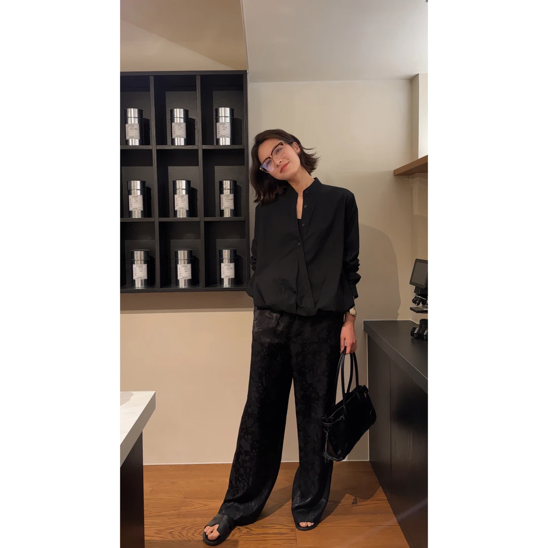 DE Mincollection露背衬衫/春夏日系暗黑风交叉露背黑衬衫52467