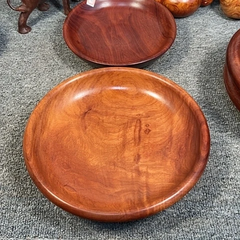 【闪购商品】木用****2缅甸花梨木盘20一个25公分一个