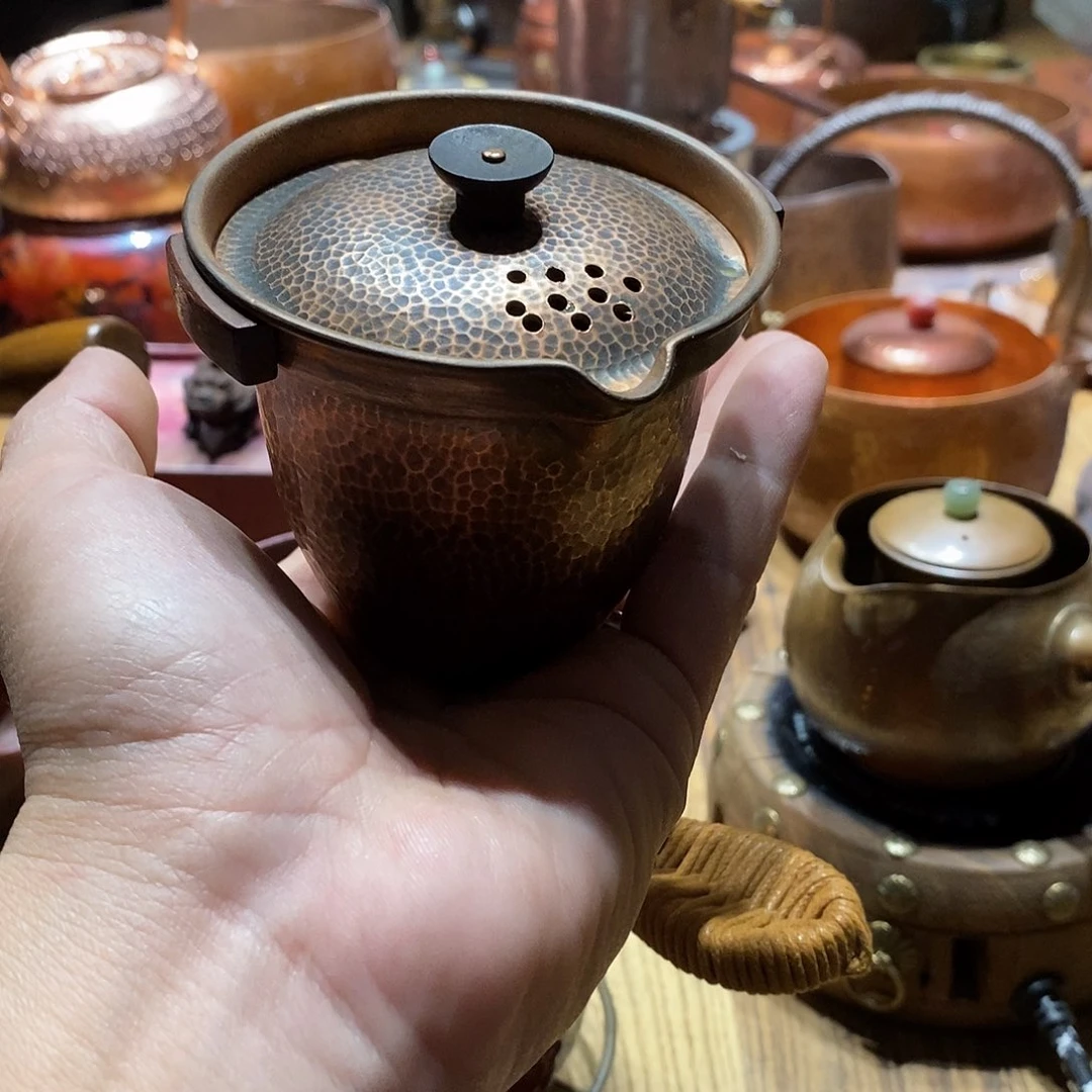 任和堂纯紫铜泡茶壶55588