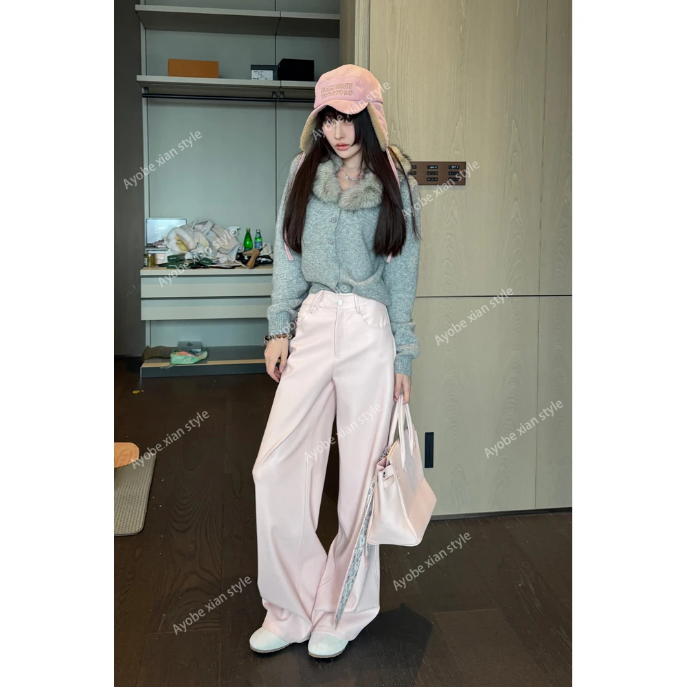 【AYOBE】小贤 12月30日10:00新品  ins风澳毛休闲简约百搭修身开衫