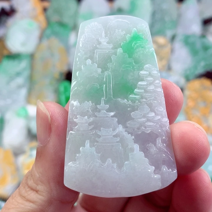 翡翠未镶嵌吊坠(不含链)