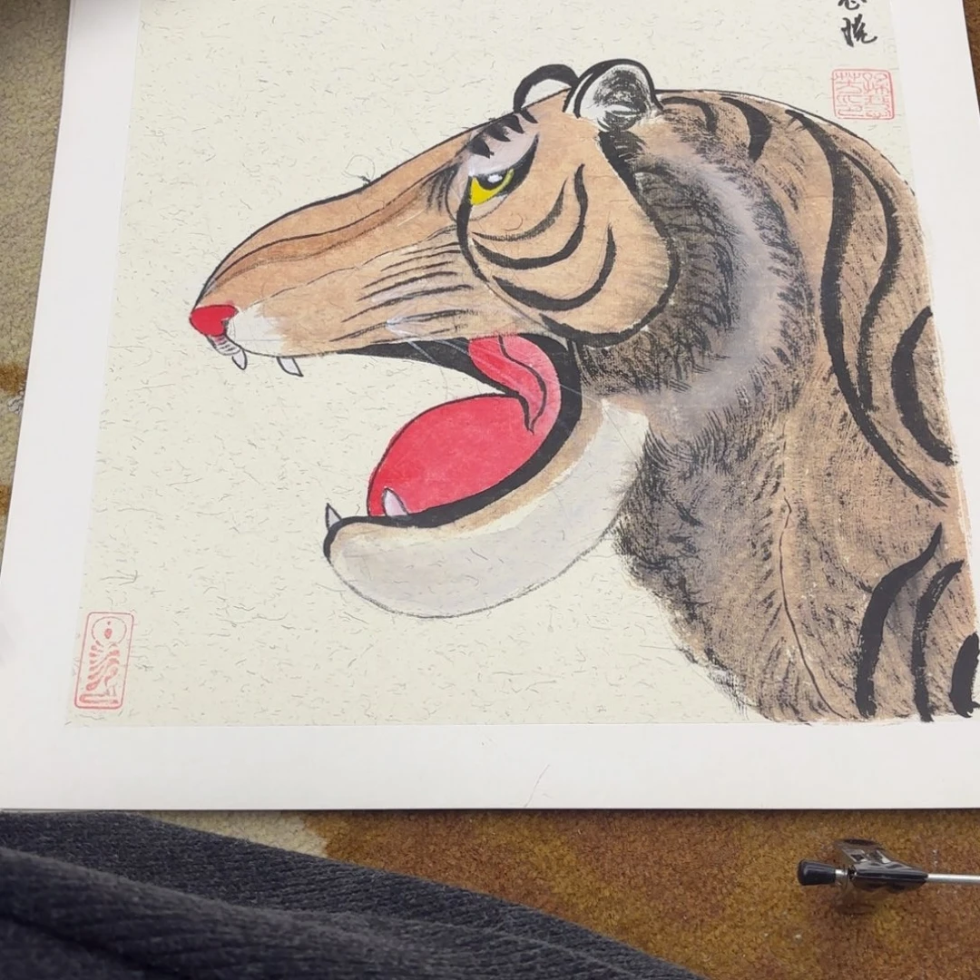 国画38-38卡纸作品艺