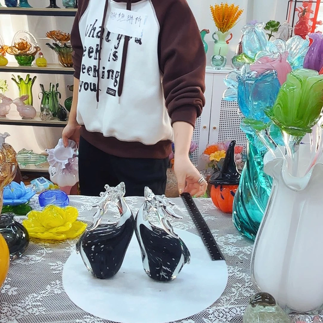 不完美不退不换琉璃花瓶花器艺术品