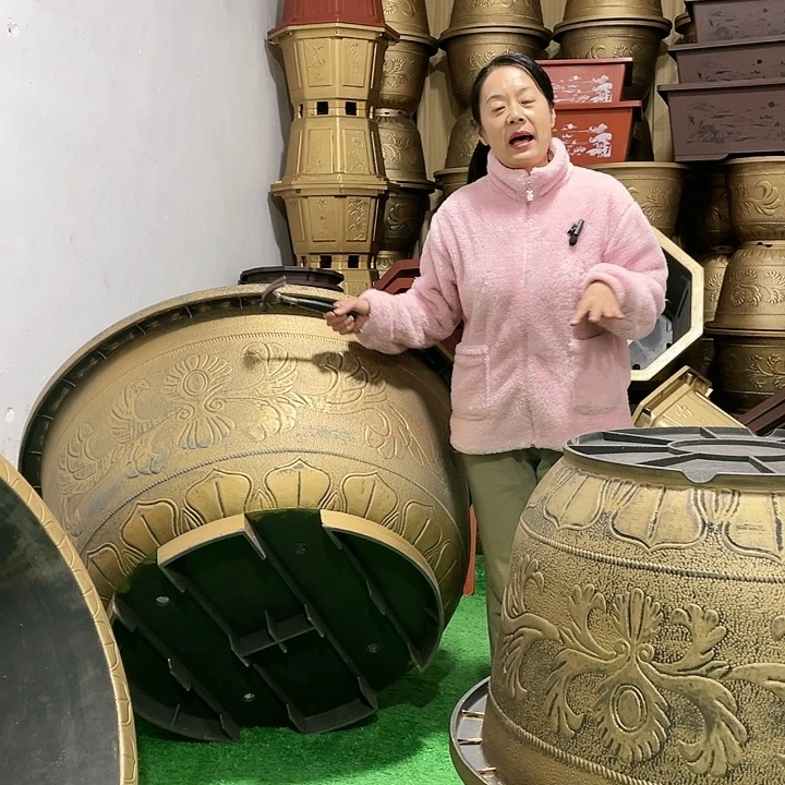 圆盆古铜一米二两个