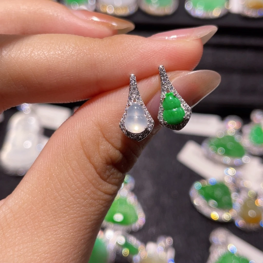 翡翠银S925镶嵌颈饰