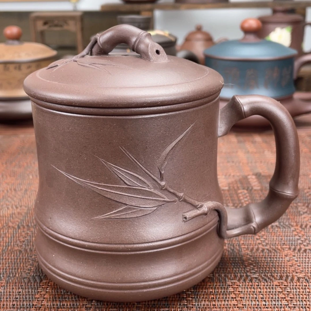 【闪购商品】紫砂茶杯原矿紫砂盖杯微瑕