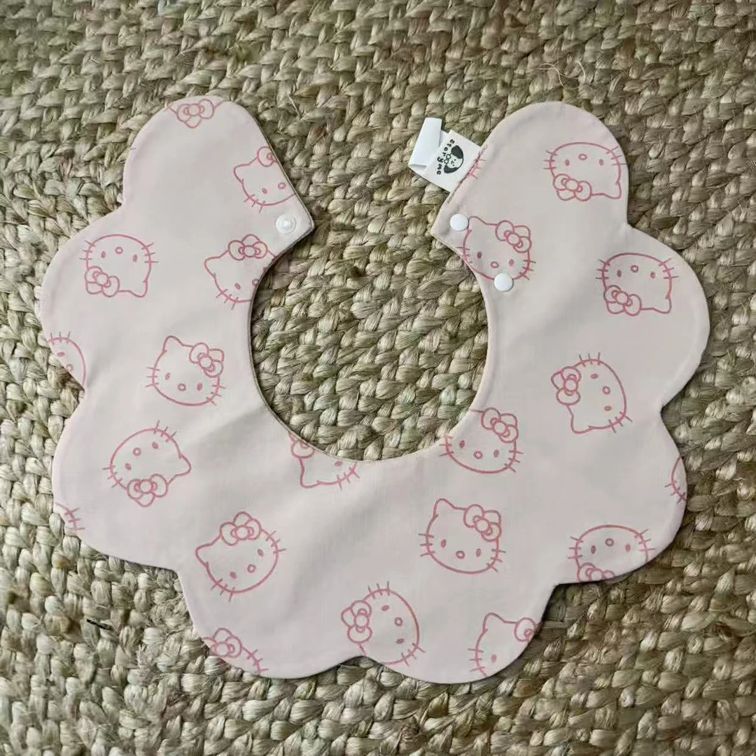 [029]高定高定婴儿口水巾花瓣围兜新生儿防吐奶柔软透气围嘴