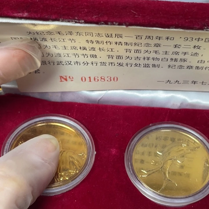 其他普通金属93年长江节纪念章