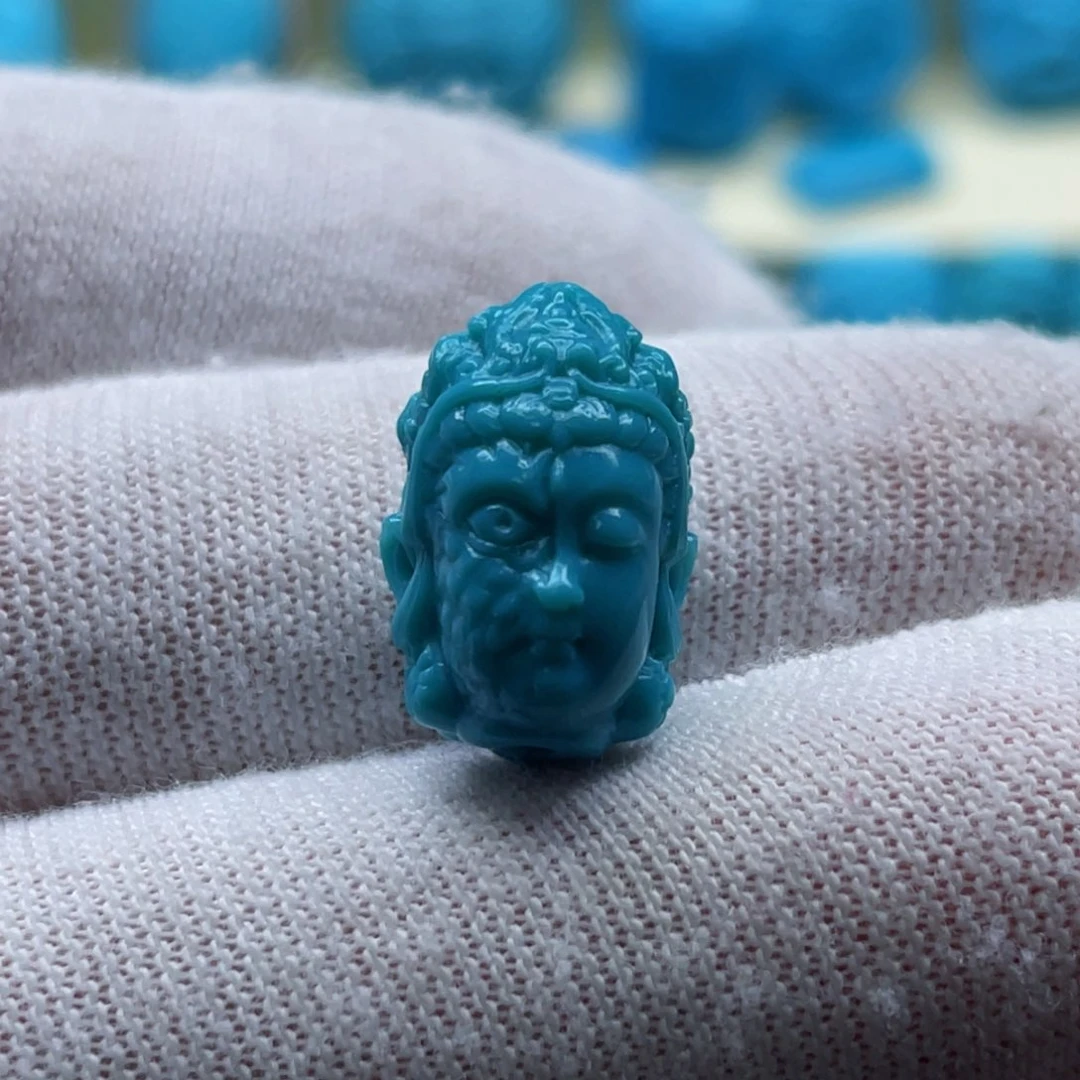 未镶嵌绿松石珠宝奇石卡10-15