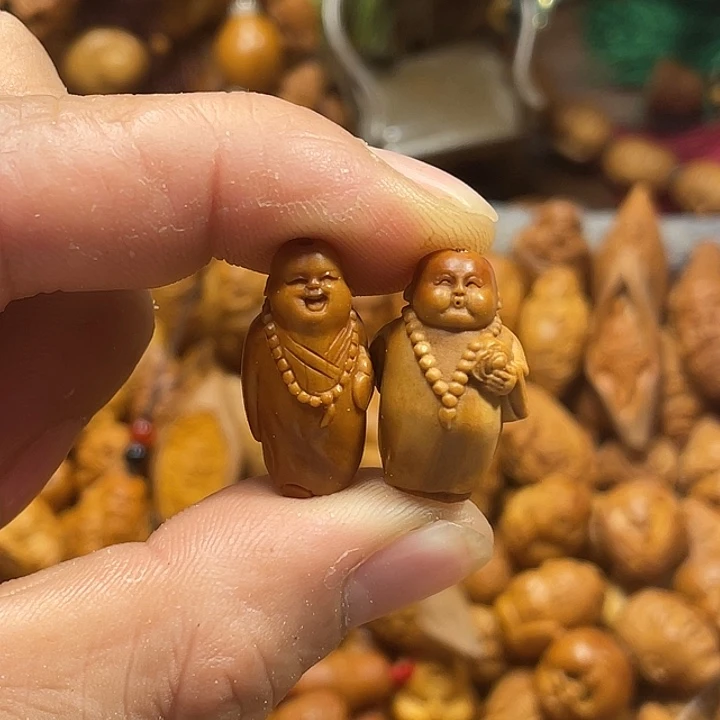 橄榄核手串/手链小弥勒两颗914