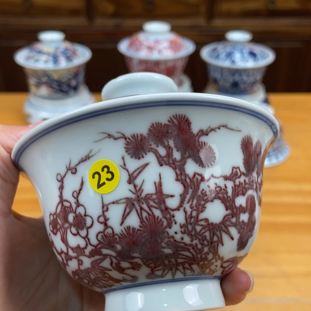 手绘现代茶具非古董