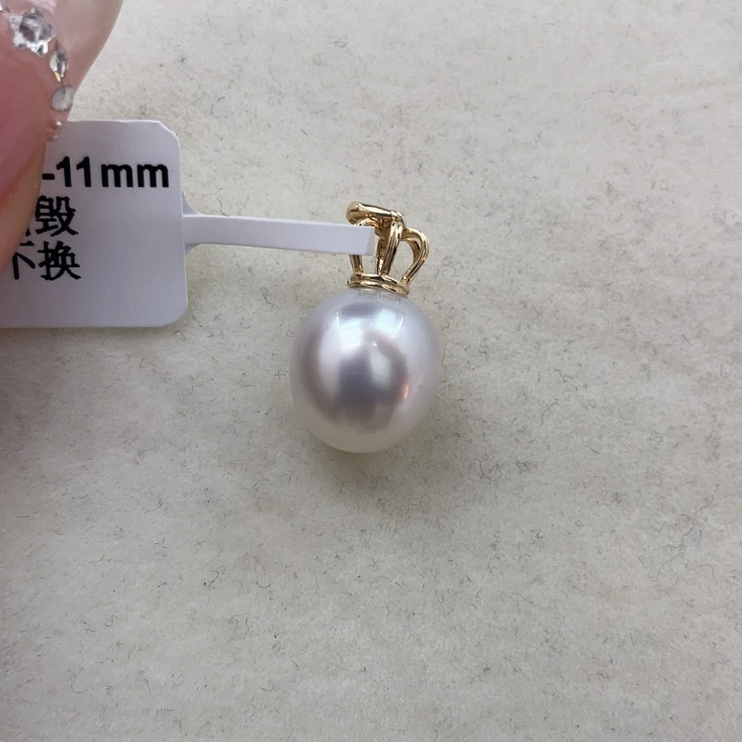 14K金镶嵌海水珍珠颈饰