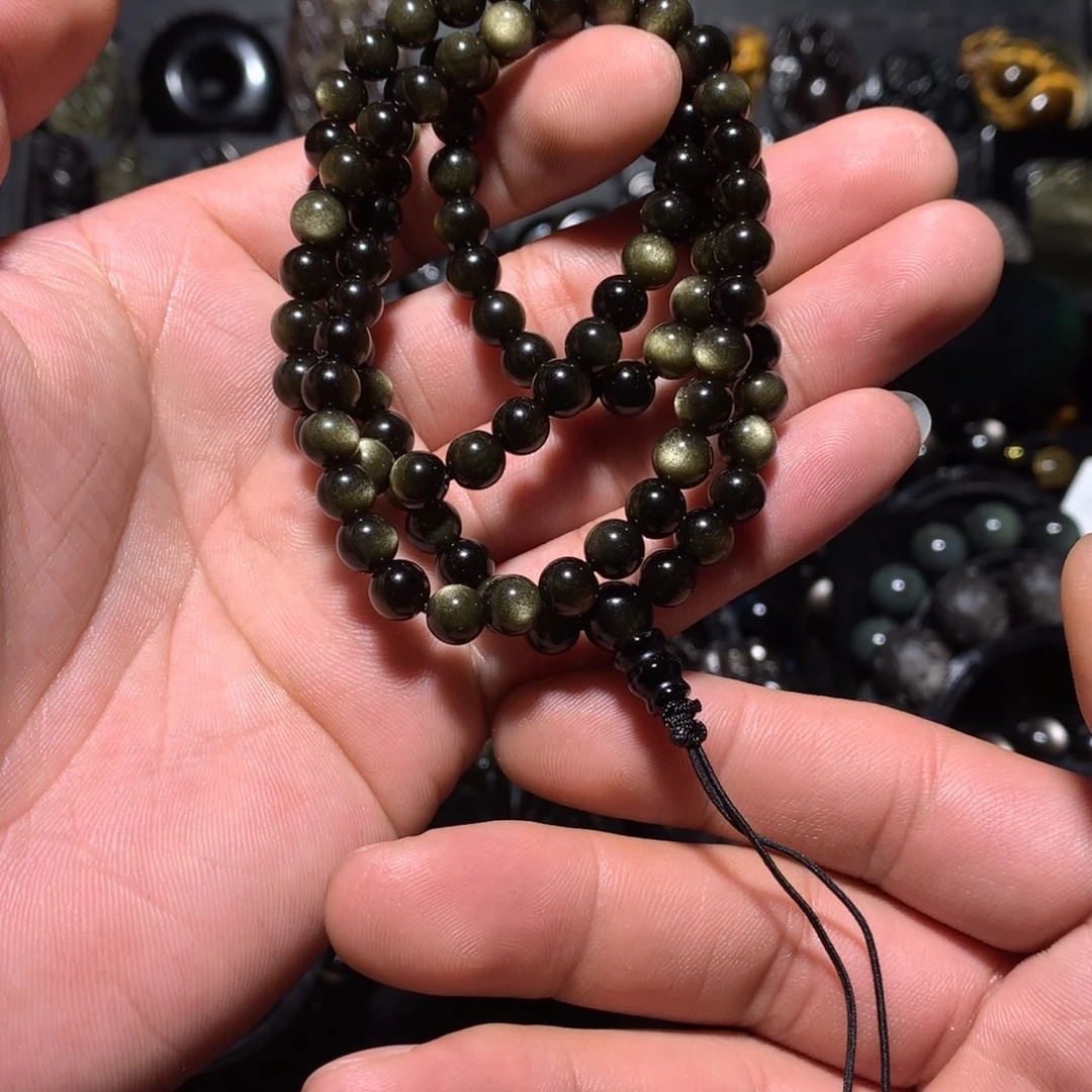 天***健黑曜岩未镶嵌珠宝奇石