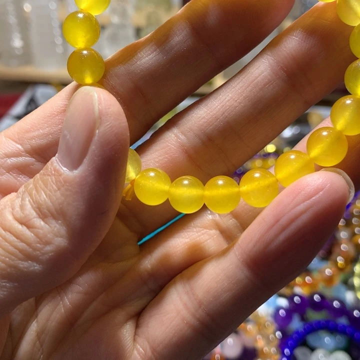 玛瑙/玉髓未镶嵌手链8mm