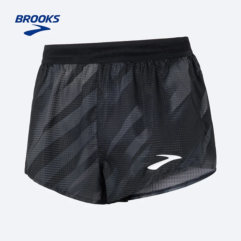 BROOKS布鲁克斯短裤男轻薄透气舒适三分裤跑步运动裤健身运动收纳