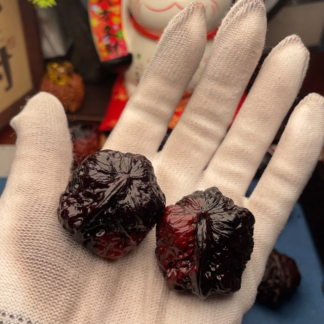 吊坠文玩核桃枫叶红34