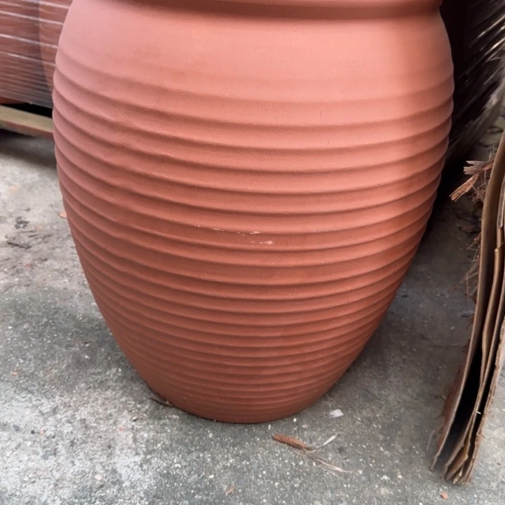 紫砂花盆口35高50宜兴紫砂