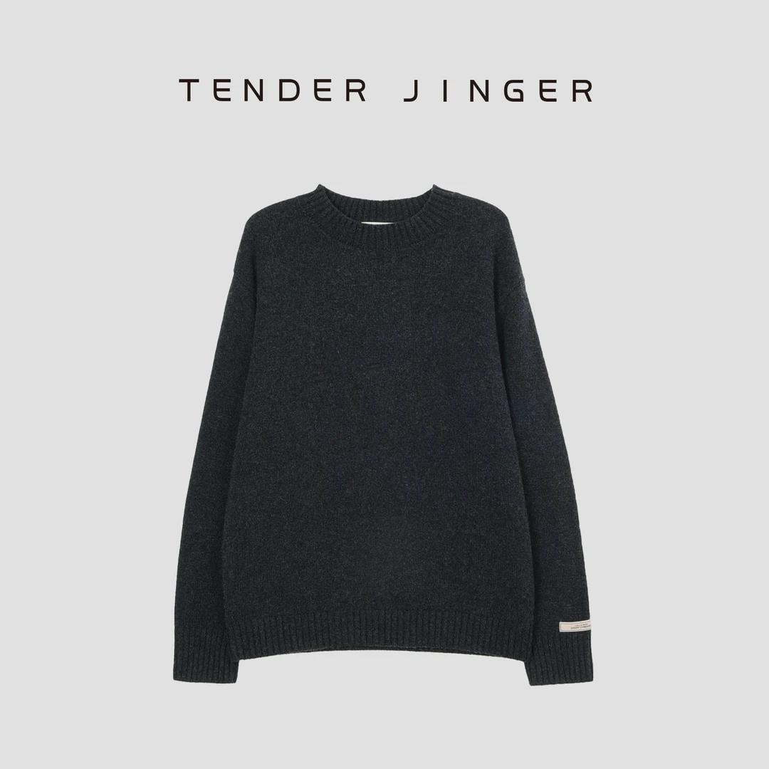 Tender Jinger【男士】圆领套头羊毛针织衫T2412SZZ16961