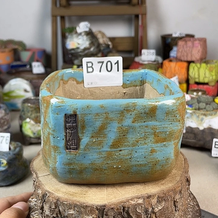 陶瓷花盆 大方内口10