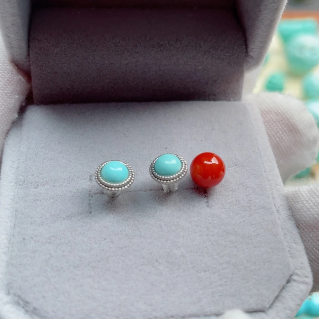 银S925镶嵌南红玛瑙珠宝奇石