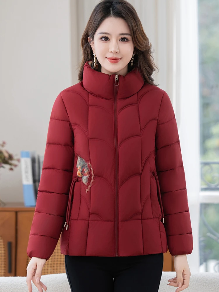 JY-冬季新款中老年女装常规款中老年棉服冬季棉衣短款