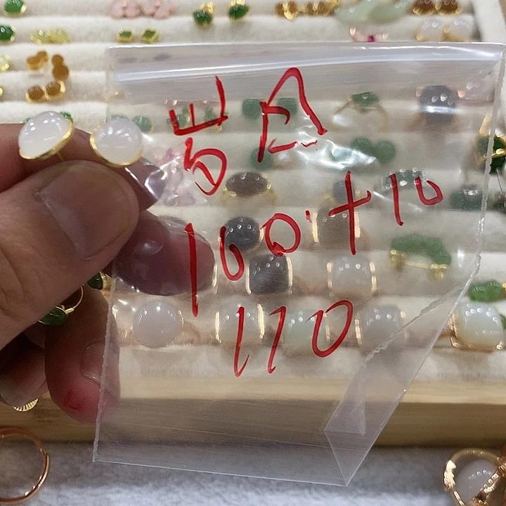 和田玉银S925镶嵌耳饰岁**忆