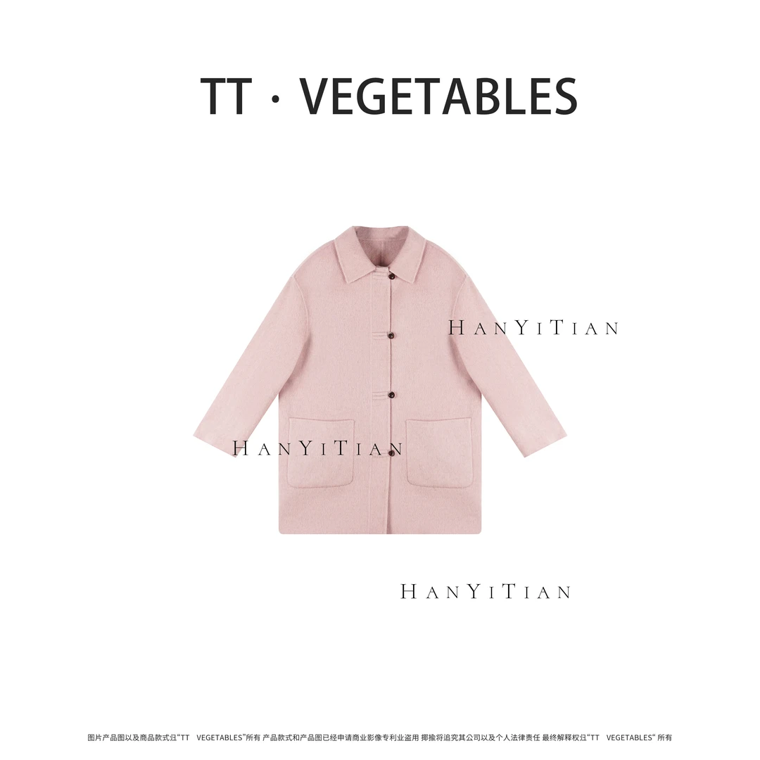 若风  长袖时尚纯色女士设计师冬季宽松大衣922339