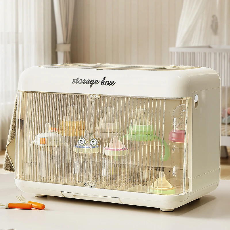 宝宝奶瓶收纳柜家用婴儿收纳箱储物柜折叠沥水水杯餐具置物收纳盒