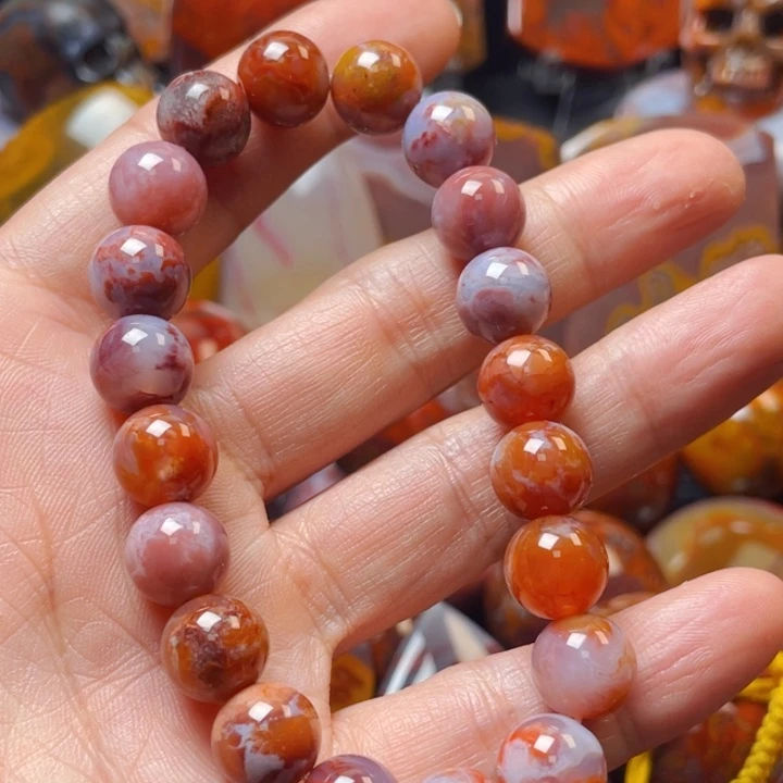 玛瑙/玉髓战国红玛瑙挂件未镶嵌月**泉