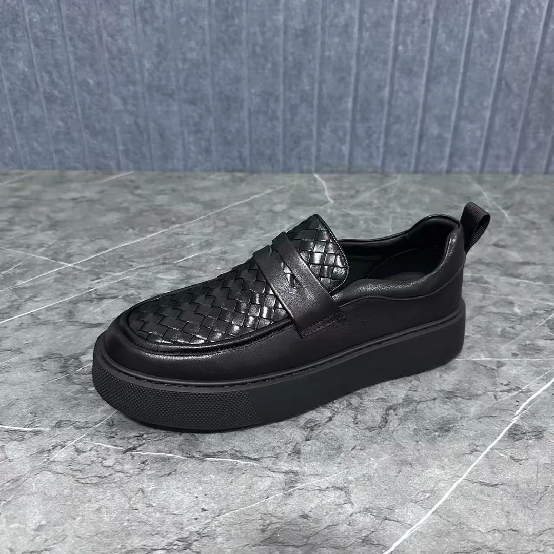 S88黑-头层牛皮男士休闲时尚百搭男鞋