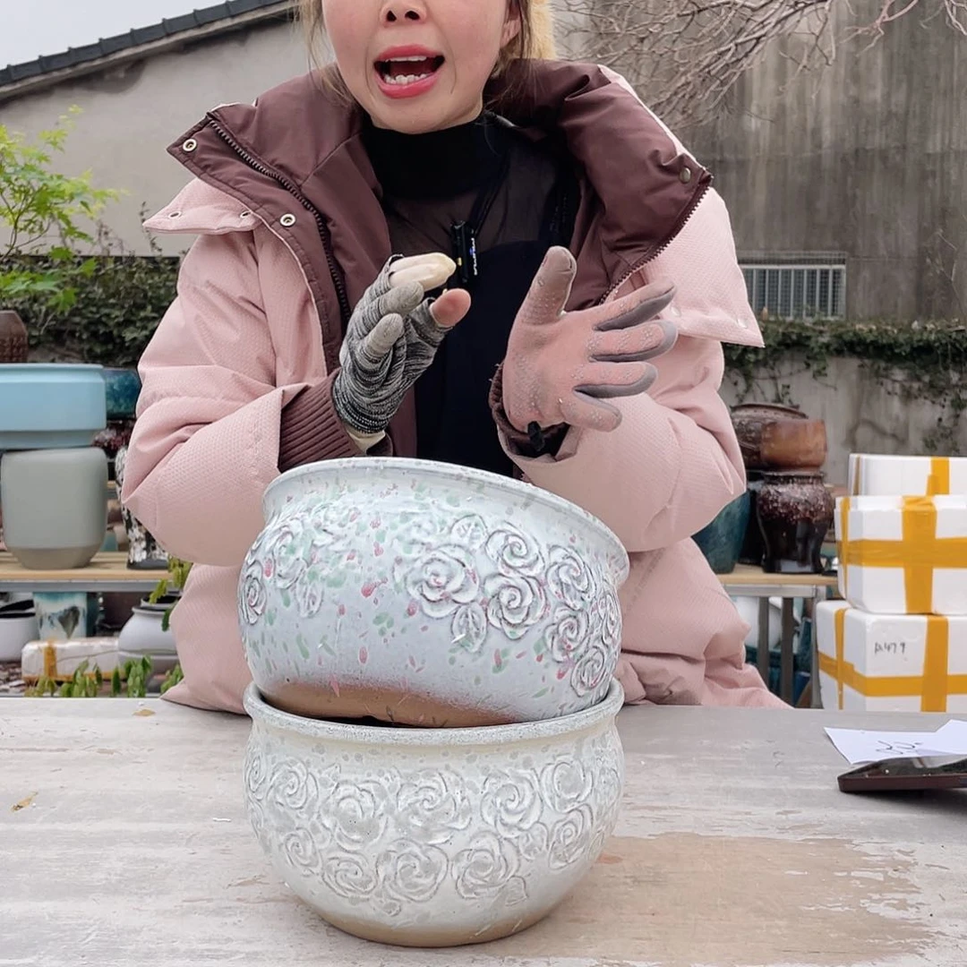 红陶王嫂花盆直播0310-五花拼