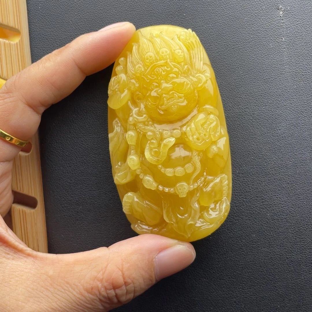 琥珀未镶嵌颈饰天然琥珀蜜蜡