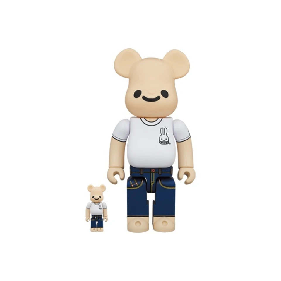 积木熊Bearbrick CUNE 全新未拆 400%+100%尺寸28cm 潮玩