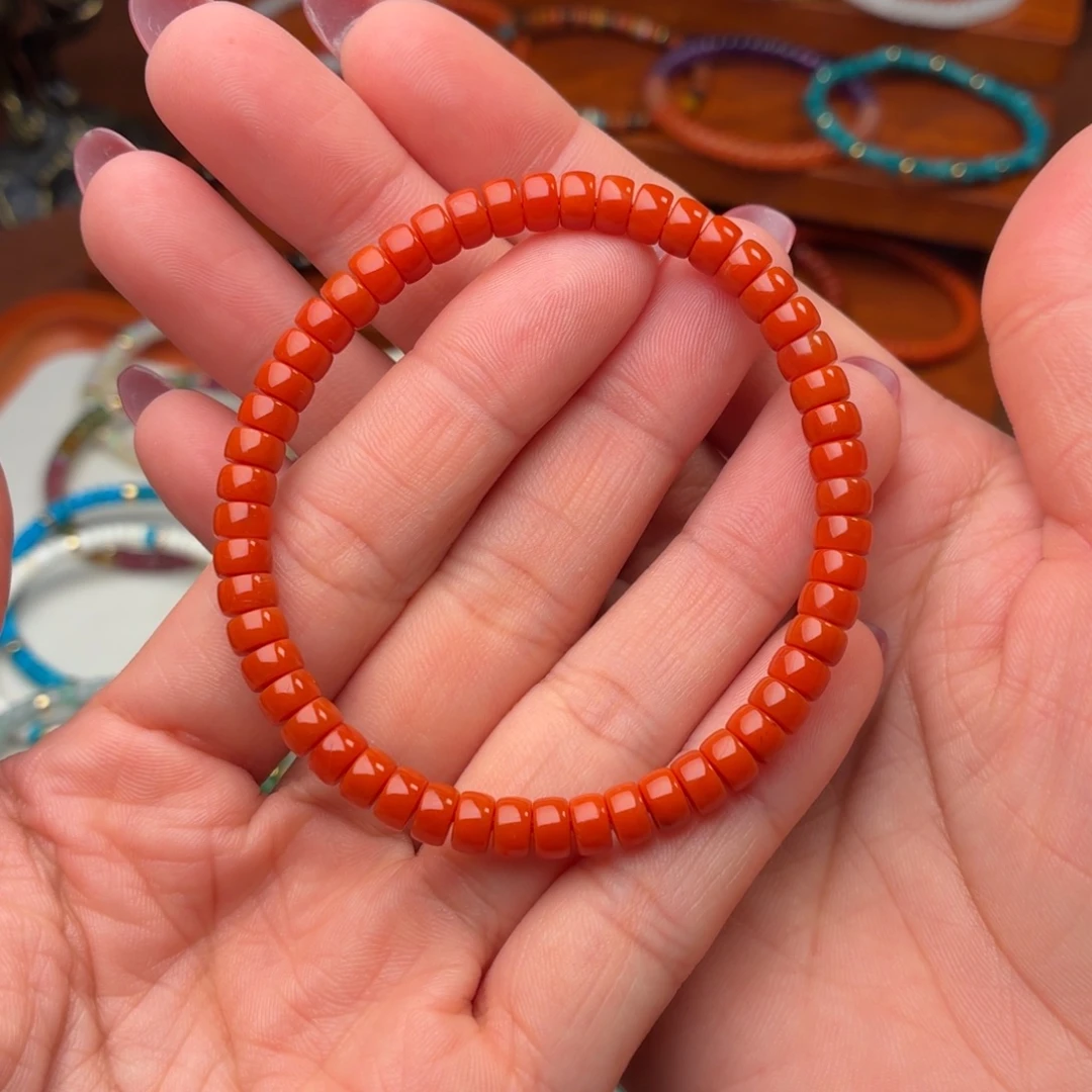 南红玛瑙未镶嵌手链男女