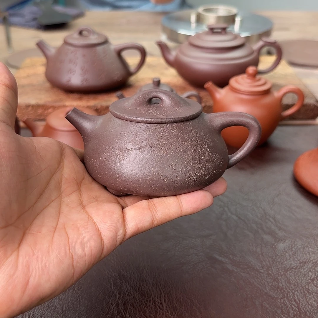 数***字茶壶紫砂景州石瓢