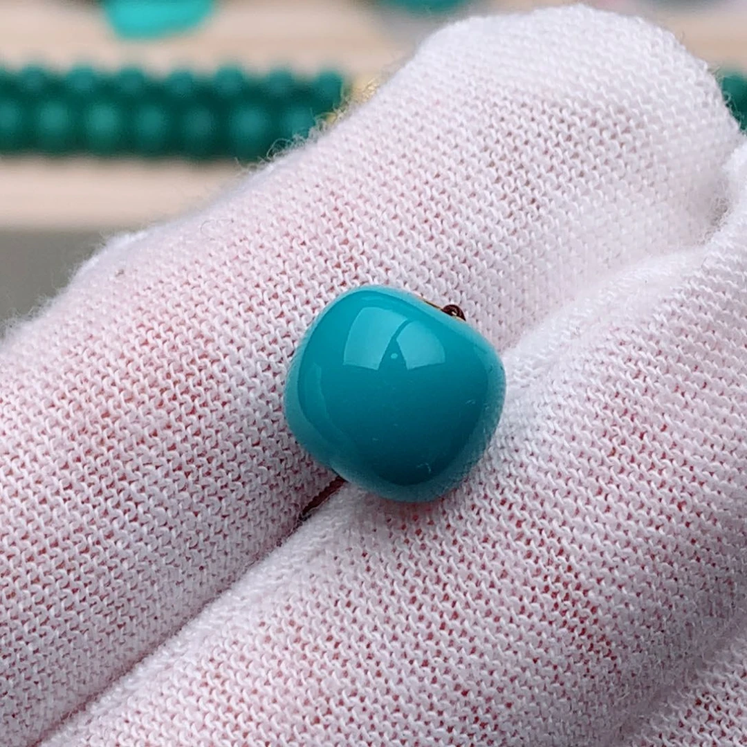 绿松石直径10.0未镶嵌酷****B