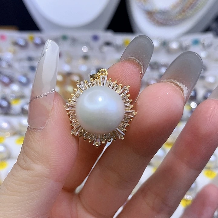 颈饰合金淡水珍珠