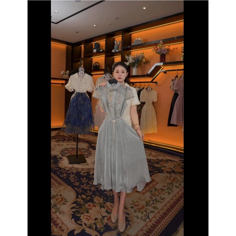 【M】春夏优雅百搭时尚中国风女装连衣裙 GS-56103