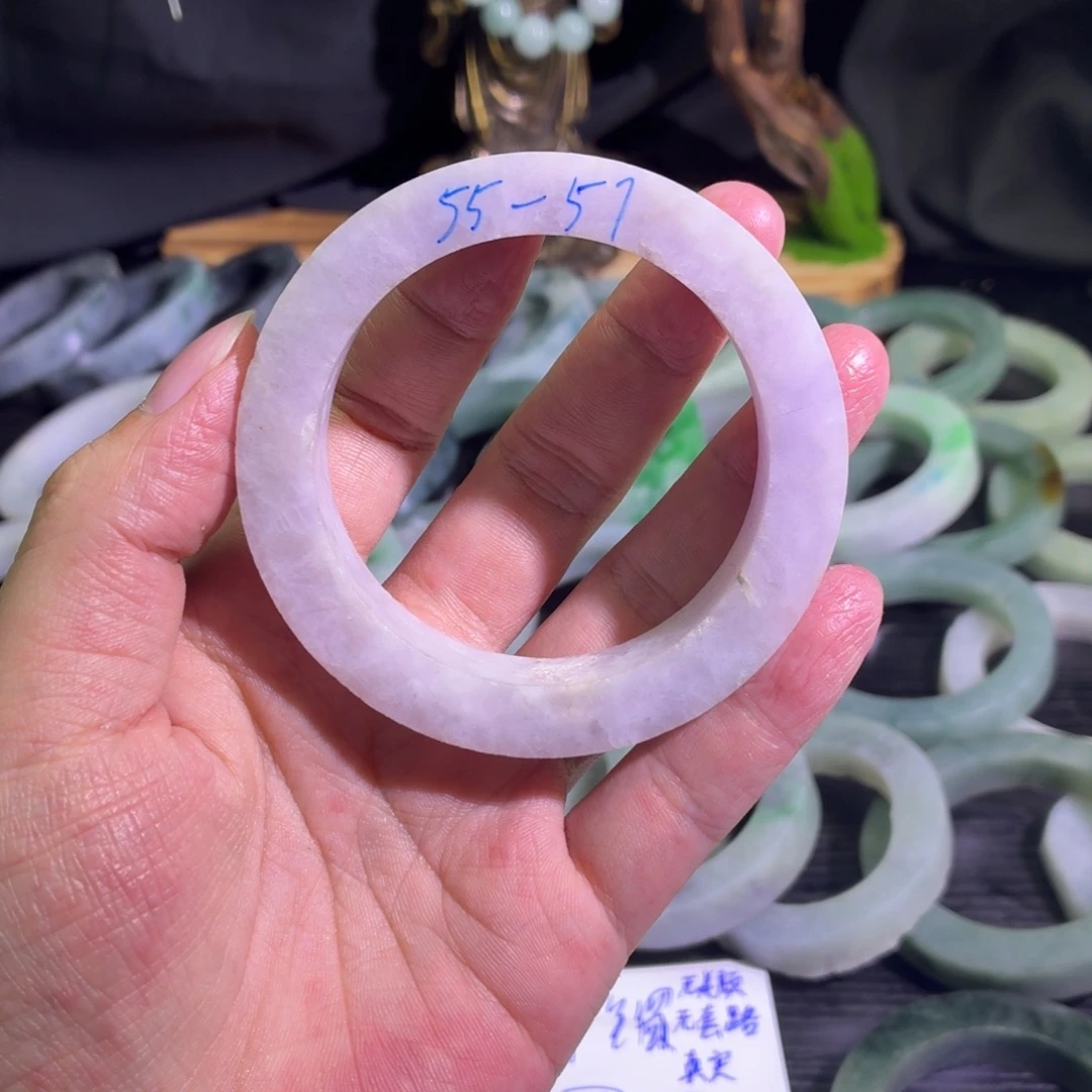 定制翡翠未镶嵌天然纹理随机，追求完美者慎拍