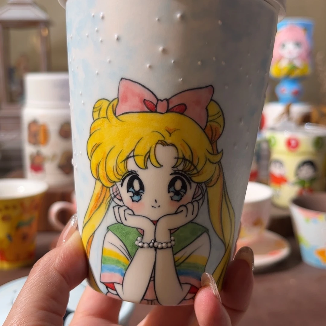 景德镇陶瓷手绘文创水杯