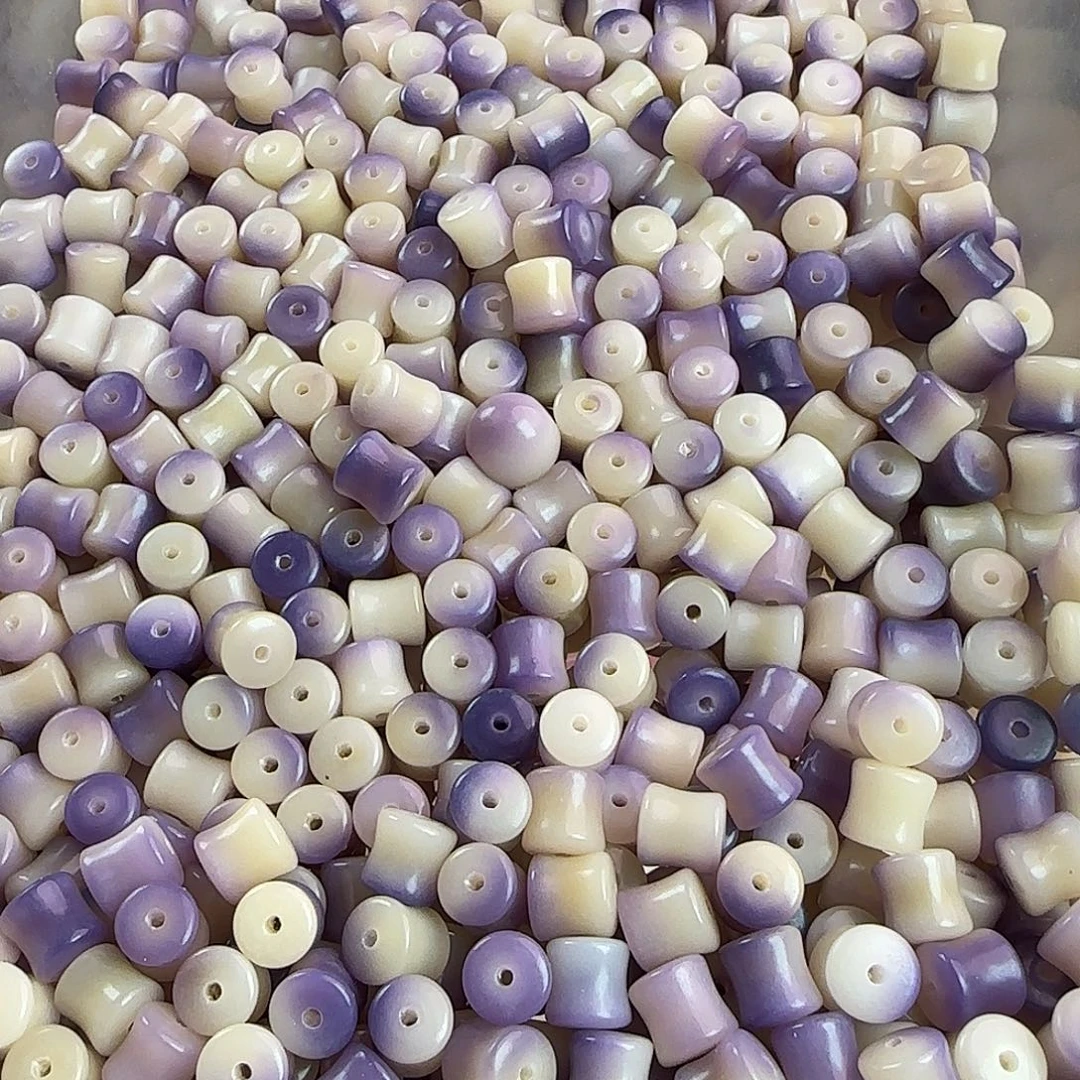 手串菩提根/象牙果微瑕卡9紫色竹节100颗➕20颗